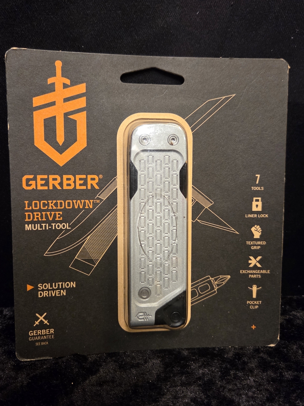 Gerber 3705 Lockdown Driver Multitool (7 Tools) Color: Silver